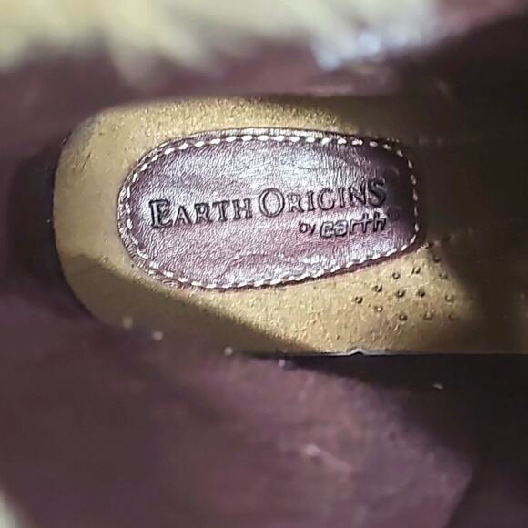 Earth Origins Womens Crowley Maroon Suede Lace Up Ankle Bootie Boot Zip Size 9.5 - Picture 8 of 10